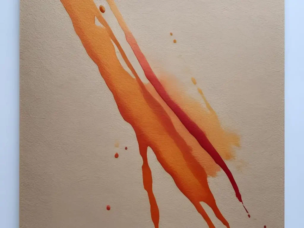 Bleeding effect of alcohol markers on textured watercolor paper
