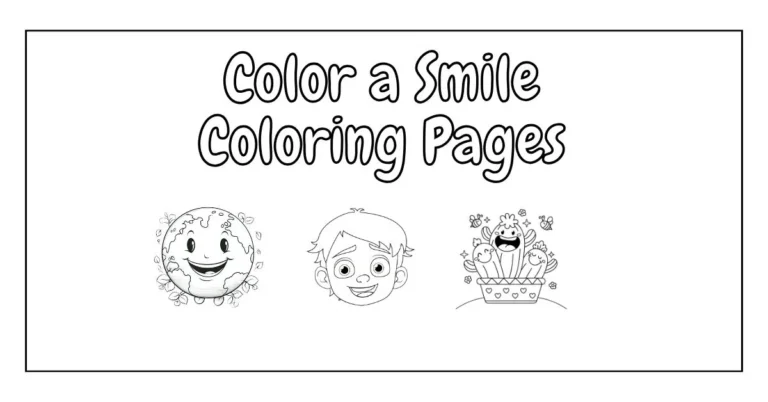 Color a Smile Coloring Pages