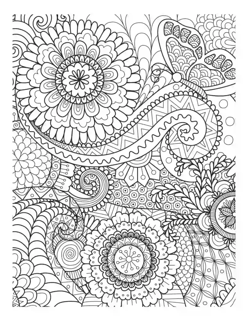 Complicated Design Coloring Page